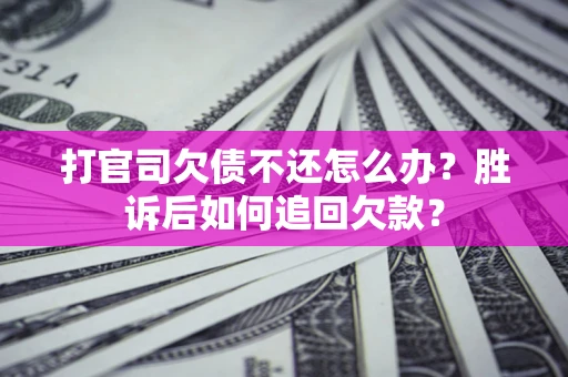 北京打官司欠债不还怎么办？胜诉后如何追回欠款？
