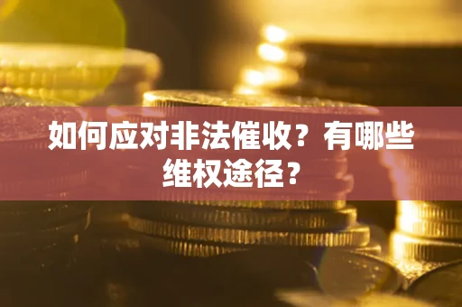 北京如何应对非法催收？有哪些维权途径？