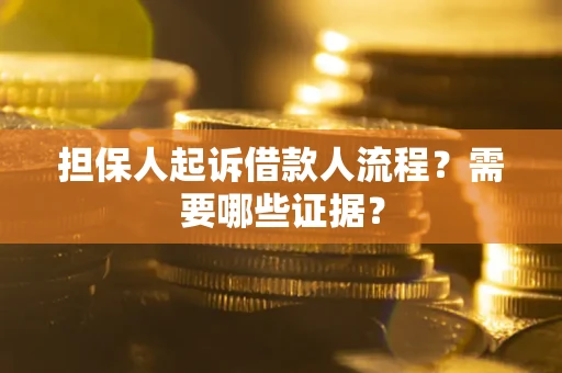 北京担保人起诉借款人流程?需要哪些证据? 北京担保人起诉借款人流程?需要哪些证据?
