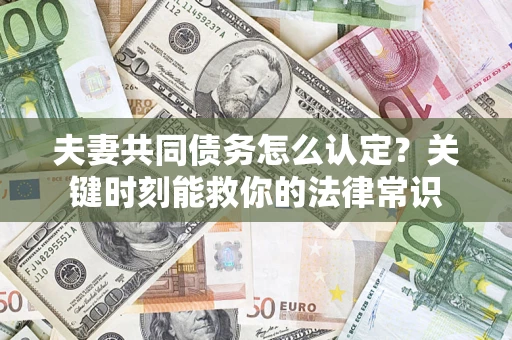 北京夫妻共同债务怎么认定？关键时刻能救你的法律常识